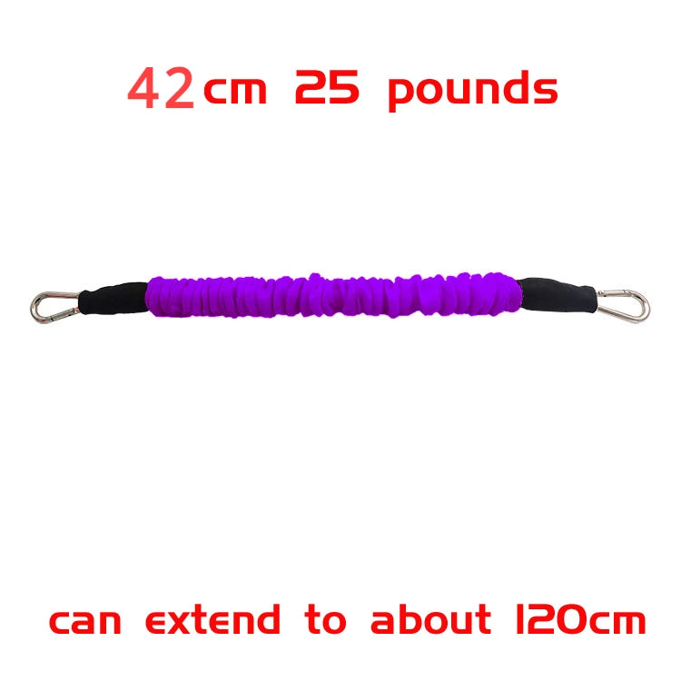 30 42 65 80cm Thicken Latex Gym Rubber Pull Rope Resistance Band Fitness Training Trainer Taekwondo Kick Customizable