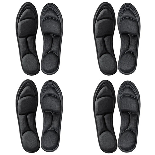 1/2/4/16Pairs 5D Massage Memory Foam Insoles For Shoes Sole Breathable Cushion Sport Running Insoles For Feet Orthopedic Insoles