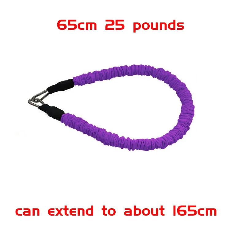 30 42 65 80cm Thicken Latex Gym Rubber Pull Rope Resistance Band Fitness Training Trainer Taekwondo Kick Customizable