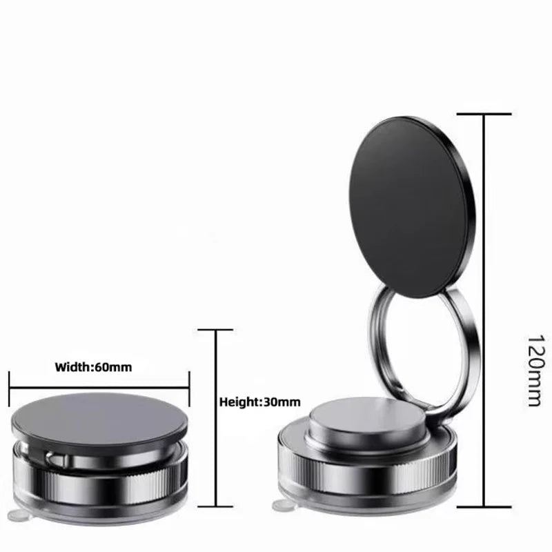 360° Rotatable Magnetic Phone Holder for car Foldable & Adjustable Magnetic Car Mount ,Suction Cup Phone Holder for Car/Mirror
