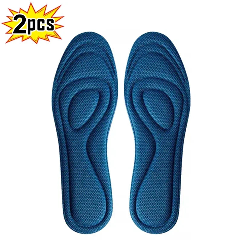 4Pcs Memory Foam Disposable Insoles for Shoes Antibacterial Deodorization Sweat Absorption Insert Sport Shoes Running Pads