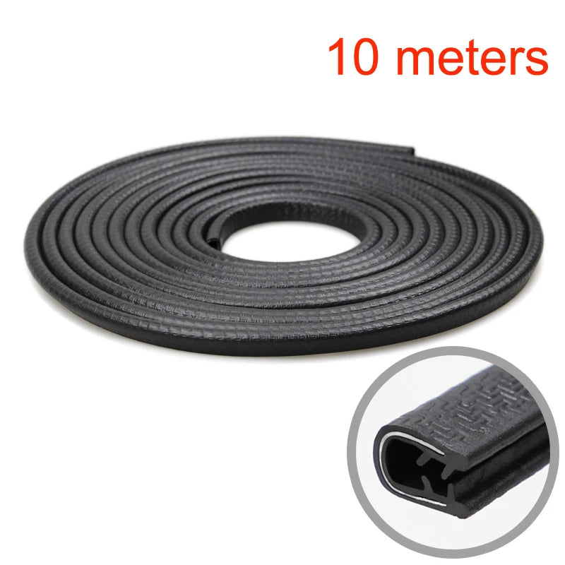 Car Door Protector Edge Guards U Shape Auto Edge Trim Rubber Seal Fit Scratch Protector Strips Sealing Guard Trim for Most Car