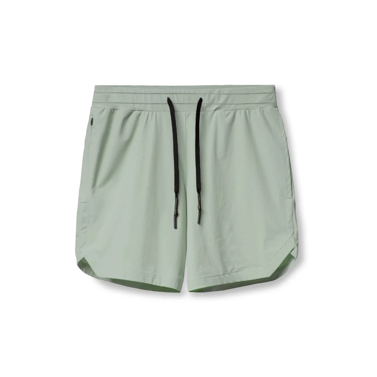 2024  Men's Running Shorts Single-Layer Woven Quick Dry Gym Solid Color Fitness Sports Casual Workout Sportswear Fifth Pants New
