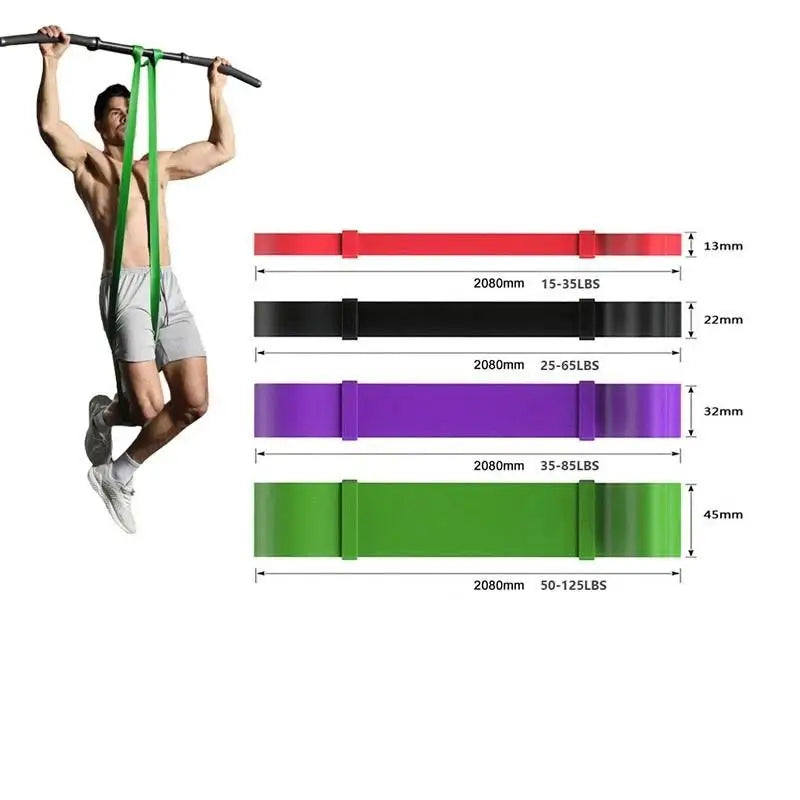 4pcs Pull Up Assistance Bands 4-Level Resistance Bands for Working Out Gym Exercise Bands for Full-Body Training Fitness