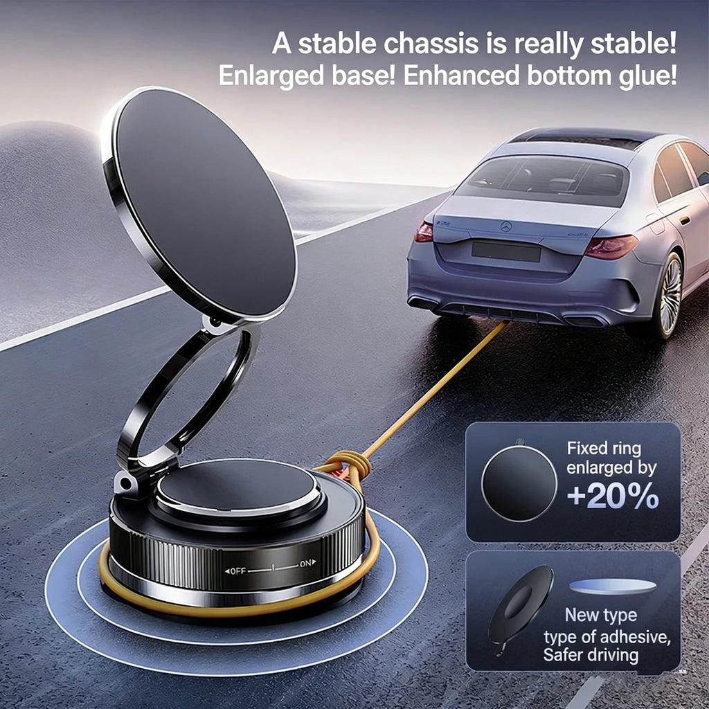 360° Rotatable Magnetic Phone Holder for car Foldable & Adjustable Magnetic Car Mount ,Suction Cup Phone Holder for Car/Mirror