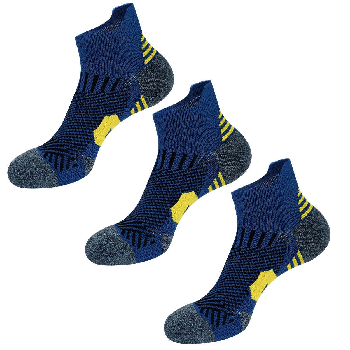 3/9 Pairs Non-Slip Sports Socks for Men & Women Thickened Towel Bottom Professional Running Fitness Training Basketball Socks