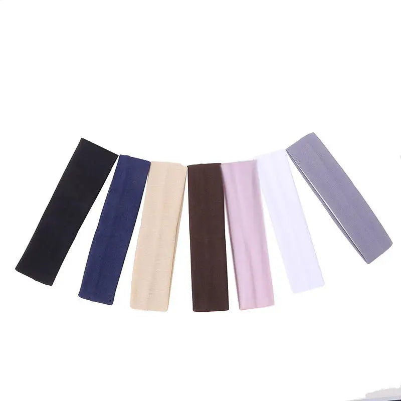 7PCS Elastic Sports Headbands For Women Stretchy Candy-Colored Hairbands Fashion Sweatbands For Fitness Yoga Running Cycling