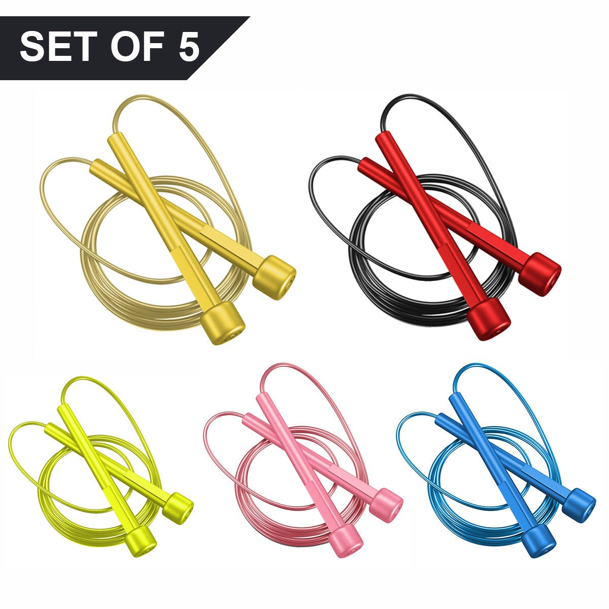 Adjustable Adult Skipping Rope Gym Fitness Boxing Speed Exercise Jump Workout UK