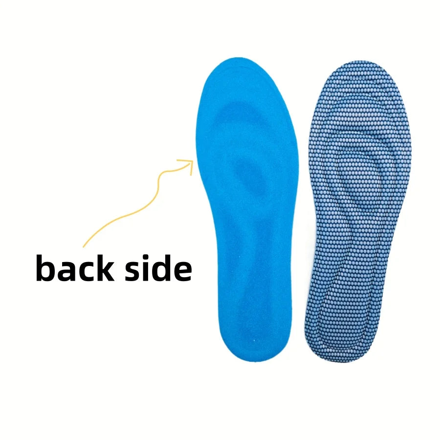 4Pcs Memory Foam Disposable Insoles for Shoes Antibacterial Deodorization Sweat Absorption Insert Sport Shoes Running Pads