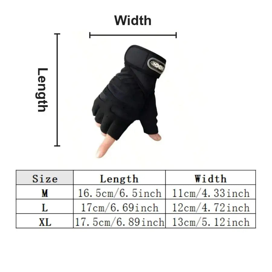 1Pair Gym Gloves for Fitness Weight Lifting Wristband Gloves Body Building Training Sports Exercise Cycling Glove