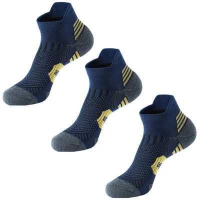 3/9 Pairs Non-Slip Sports Socks for Men & Women Thickened Towel Bottom Professional Running Fitness Training Basketball Socks