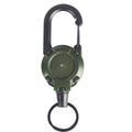 1/5Pcs Retractable Heavy Duty Carabiner Keychain Steel Wire Rope Spring Buckle Pull Reel Anti-theft Outdoor Sporty Key Ring Tool