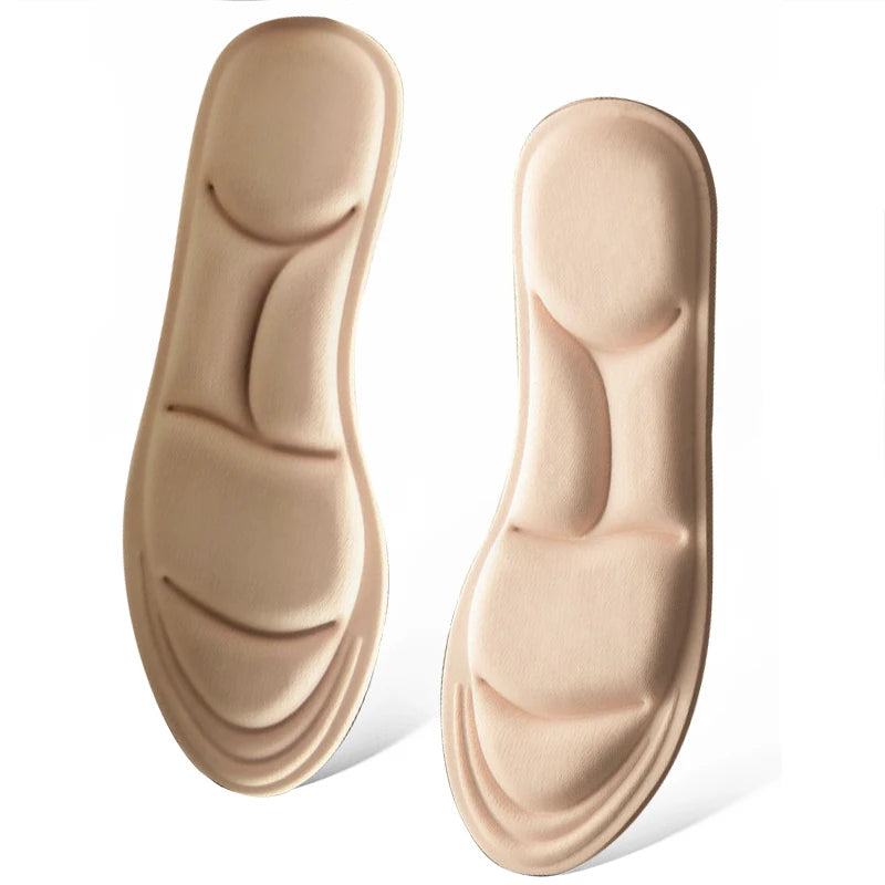 1/2/4/16Pairs 5D Massage Memory Foam Insoles For Shoes Sole Breathable Cushion Sport Running Insoles For Feet Orthopedic Insoles