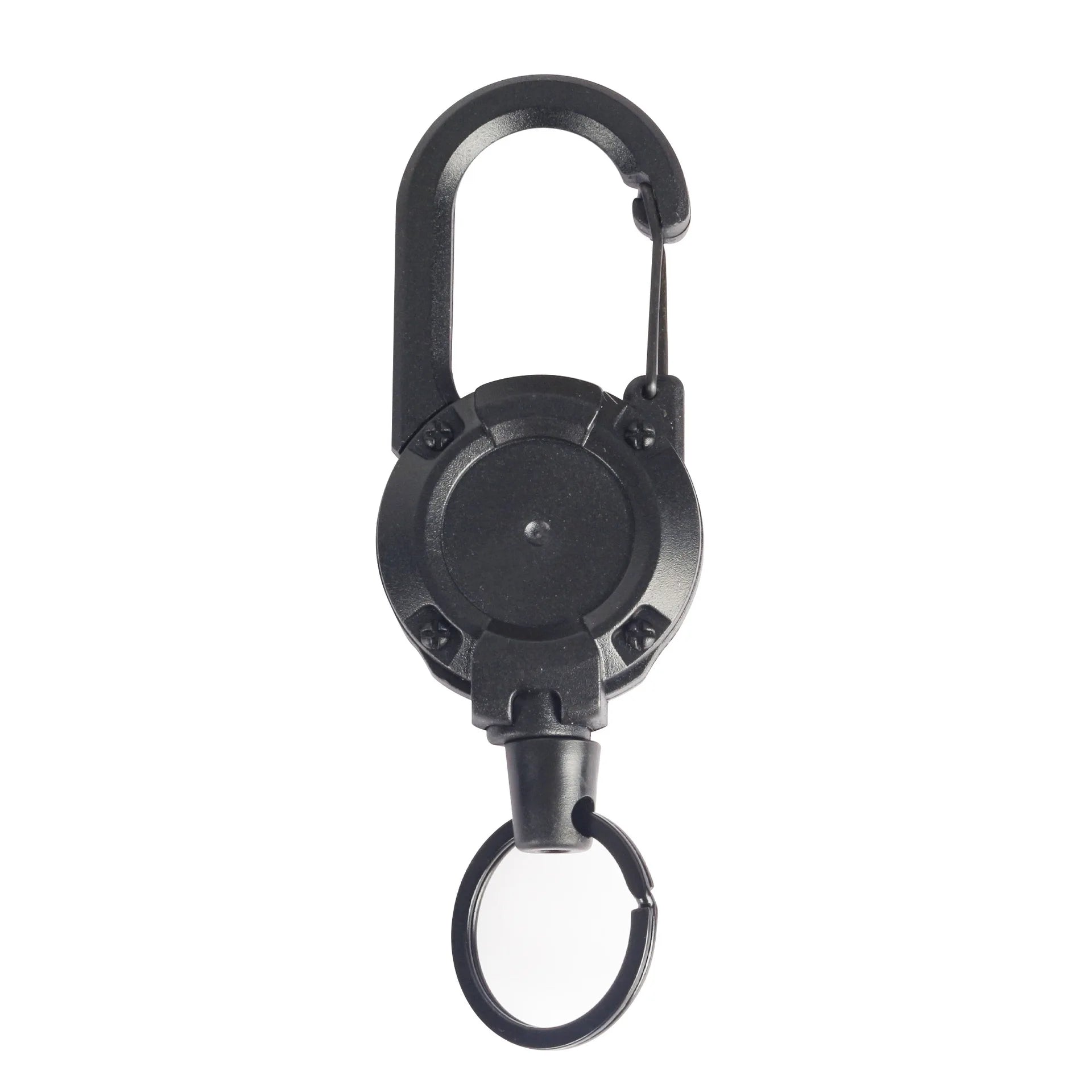 1/5Pcs Retractable Heavy Duty Carabiner Keychain Steel Wire Rope Spring Buckle Pull Reel Anti-theft Outdoor Sporty Key Ring Tool